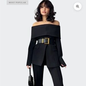 Womens CUT OUT SHOULDER JACKET